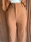 Conjunto Blusa con Encaje Café