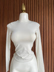 Blusa basica manga larga blanca Jash Online