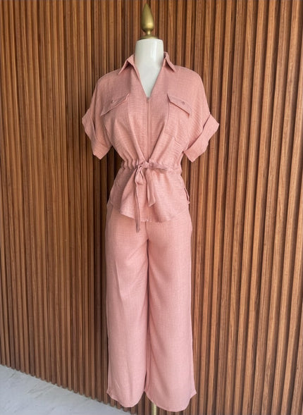 Conjunto Rosa Algodón
