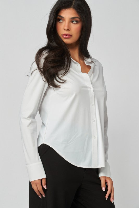 Blusa Básica Stretch Blanco