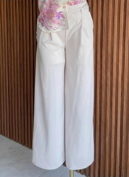 Pantalón Wide Leg Blanco