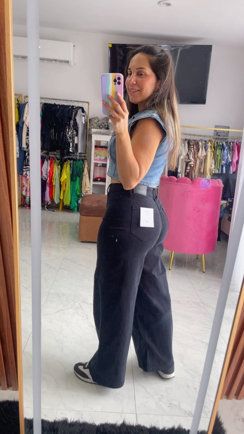 Pantalón Negro CELLO Wide Leg