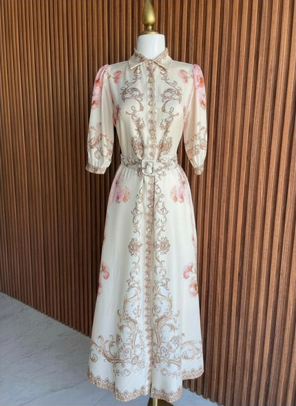 Vestido Barroco Crema