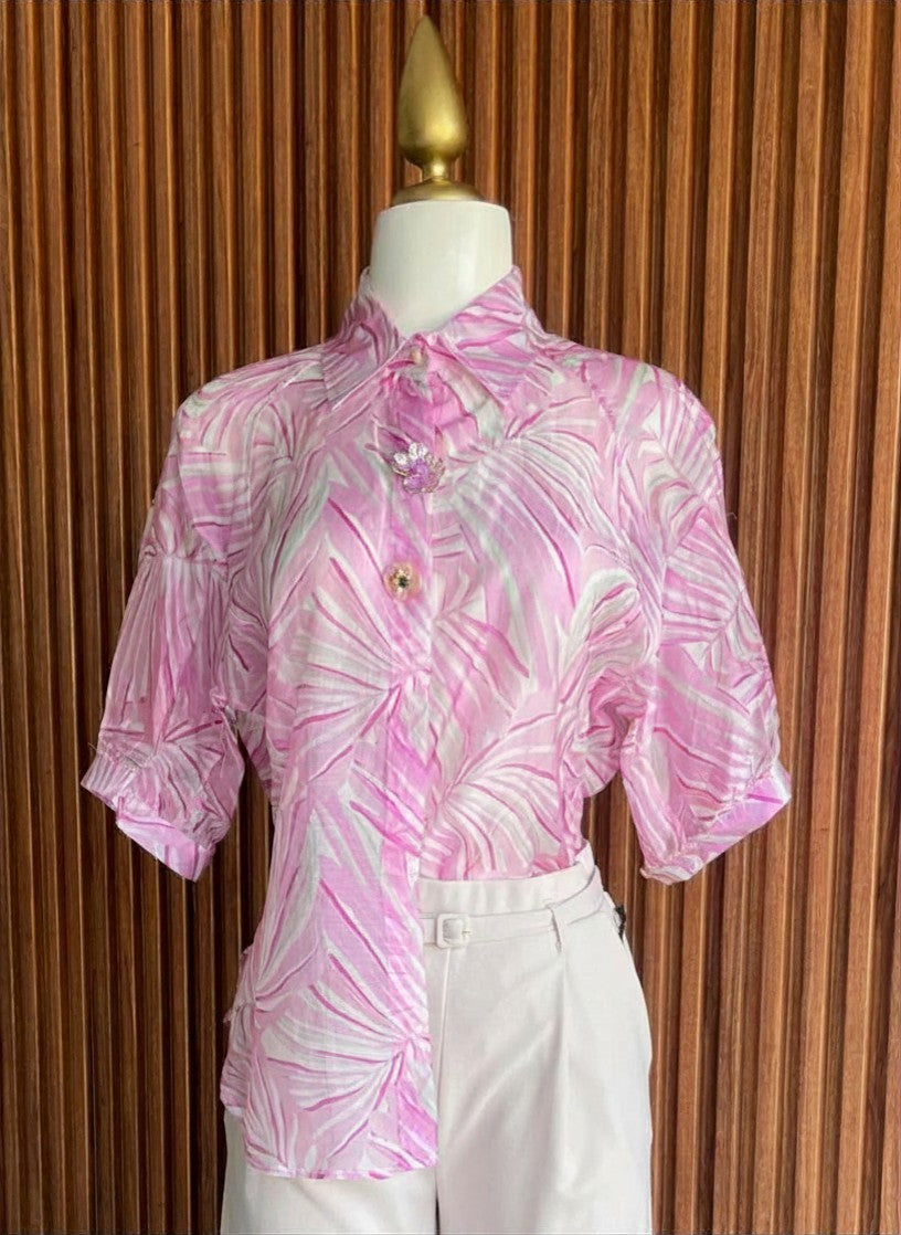 Blusa Rosa Tropical