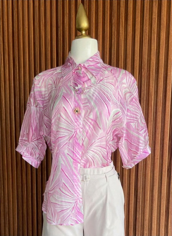 Blusa Rosa Tropical