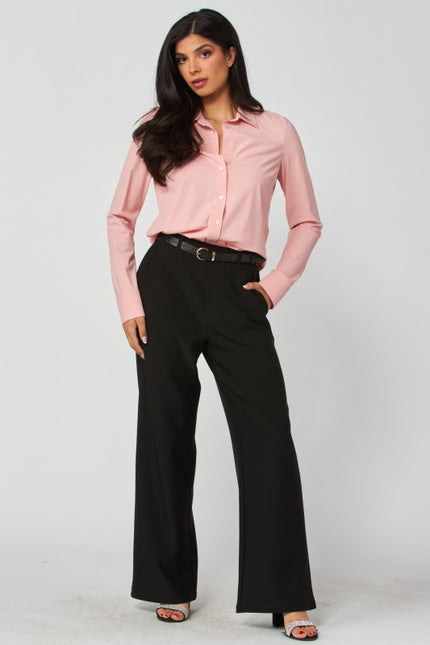 Blusa Básica Stretch Rosa