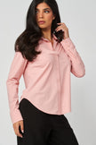 Blusa Básica Stretch Rosa