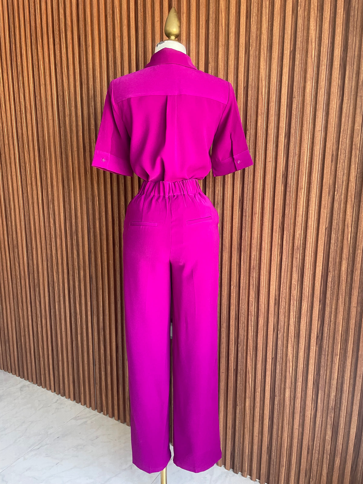Conjunto Blusa y Pantalón Magenta