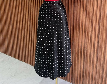 Falda Polka Dots Negra