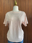 Blusa Rosa con Brillo tipo Lentejuela