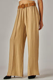 Pantalón wide-leg beige Jash Online