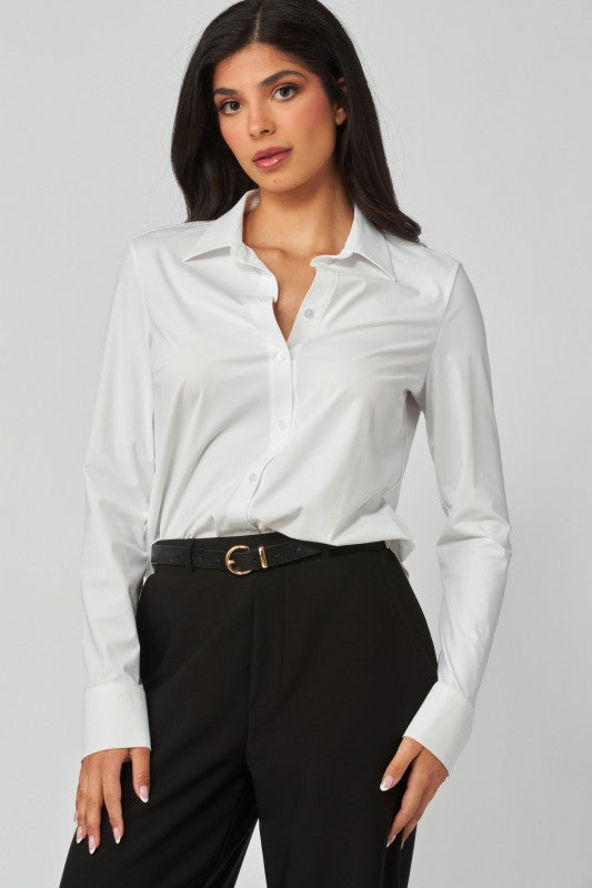 Blusa Básica Stretch Blanco