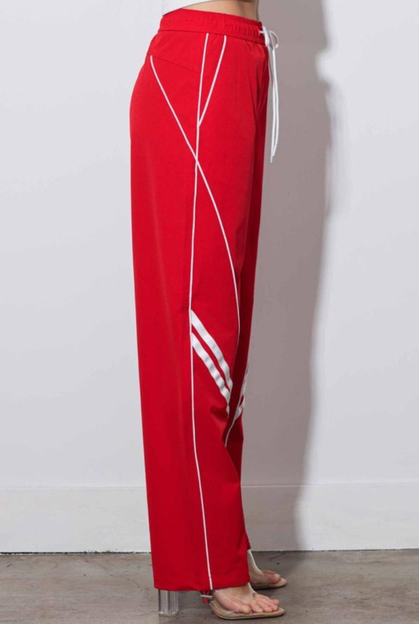 Pantalón Deportivo Rojo - detalle