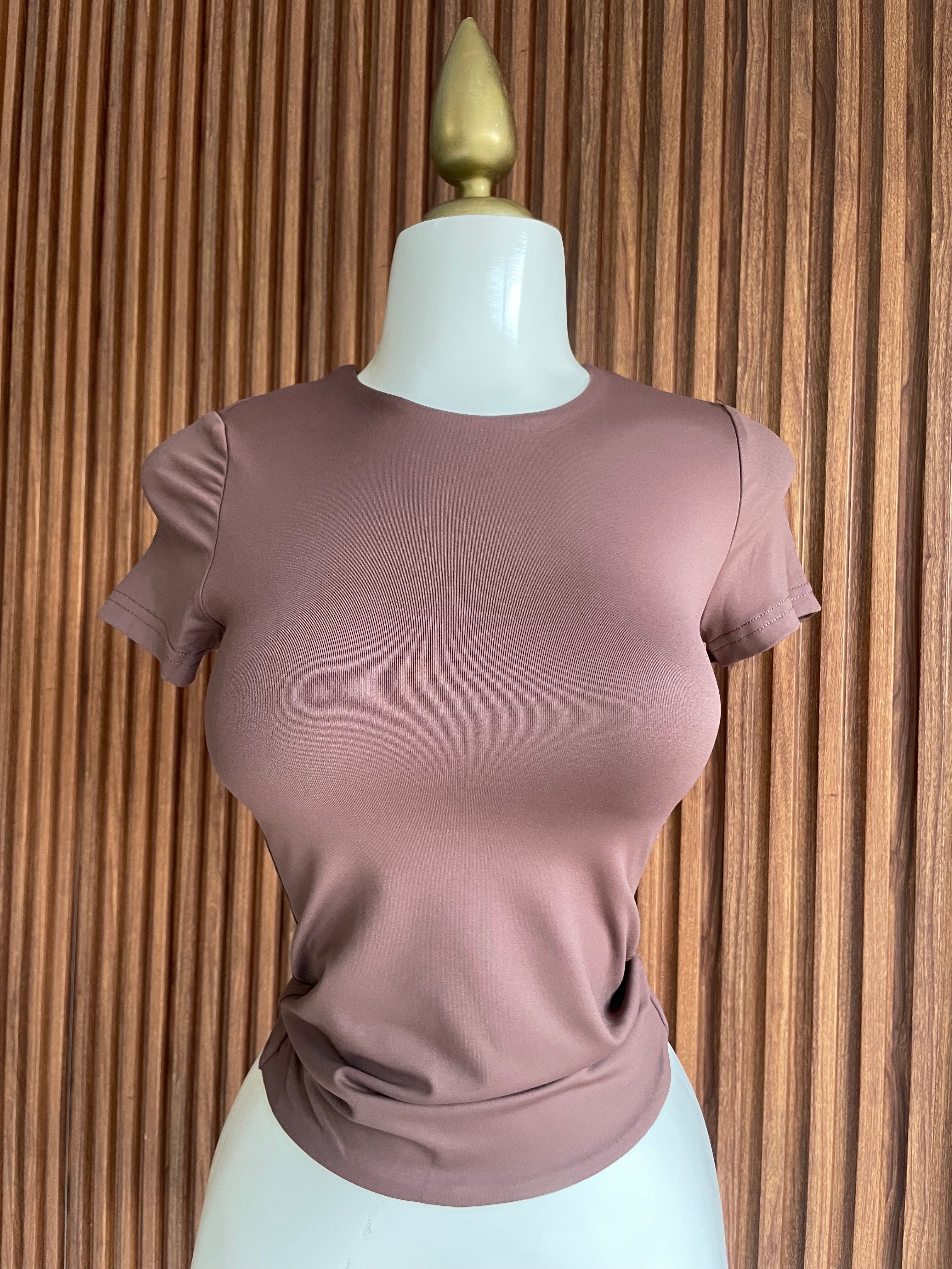 Blusa manga corta malva Jash Online