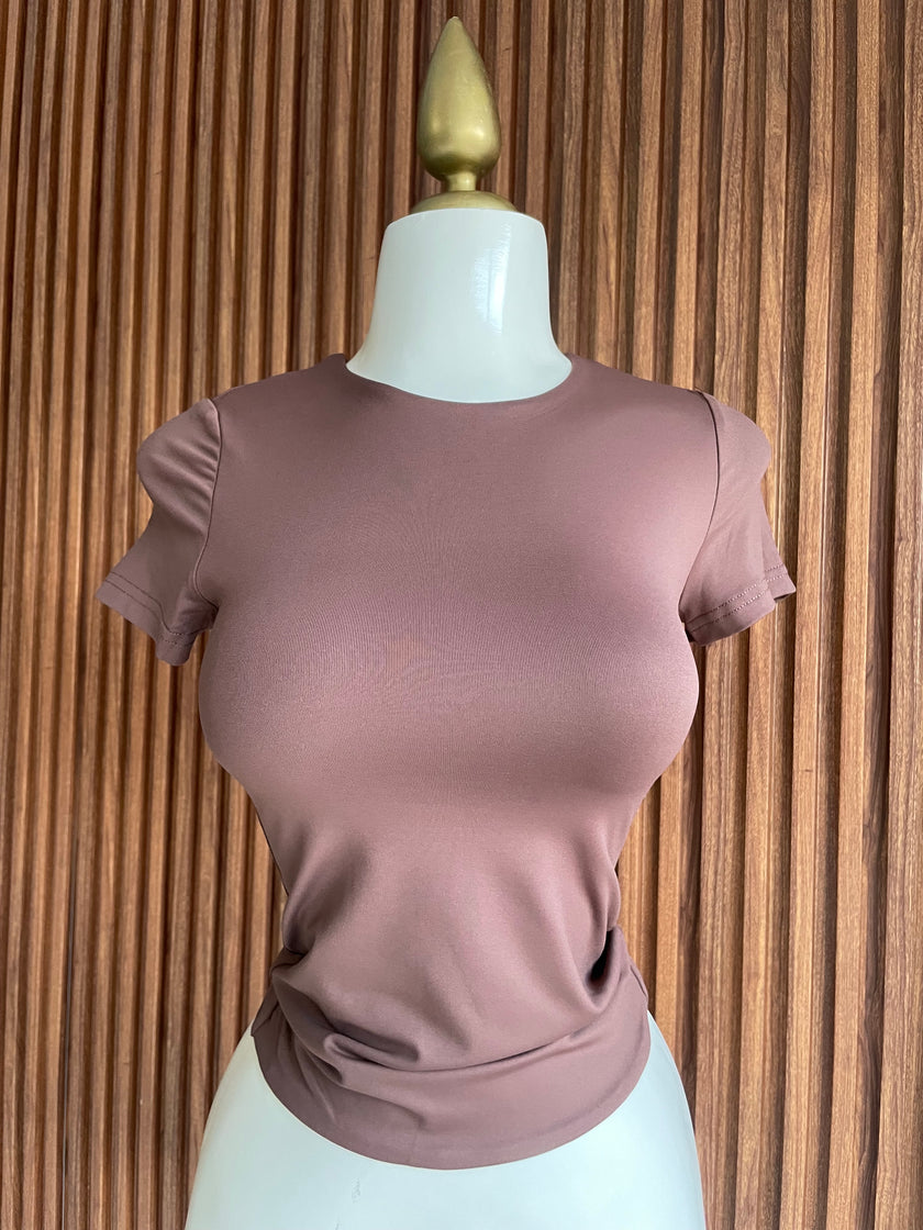 Blusa manga corta malva Jash Online