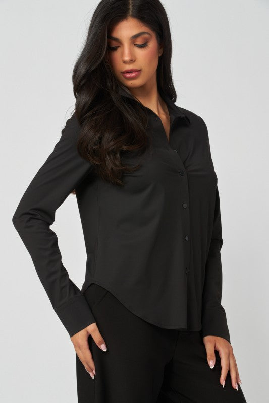 Blusa Básica Stretch Negro