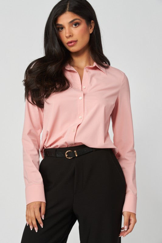 Blusa Básica Stretch Rosa