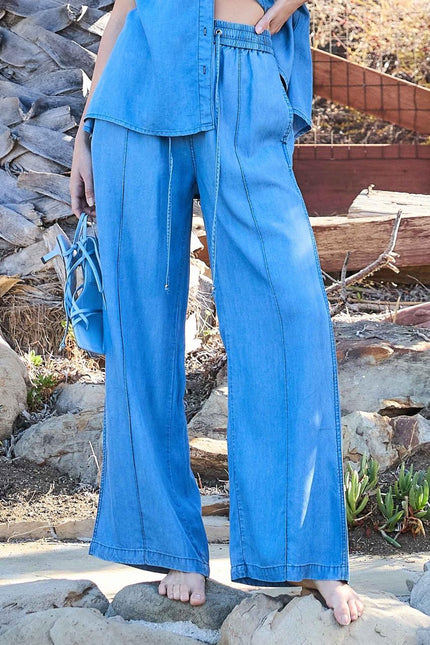 Pantalón Denim Chambray Vibrant M.I.U vista 2