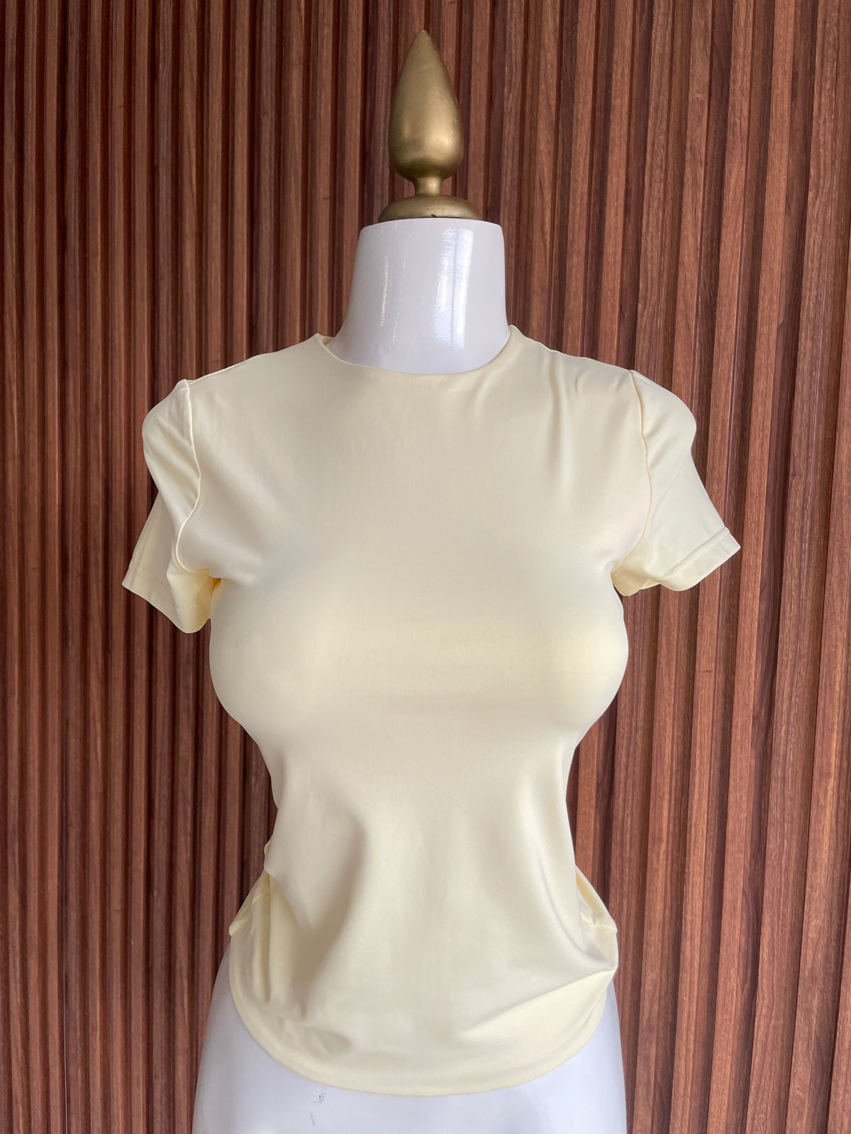 Blusa manga corta amarillo light Jash Online