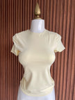 Blusa manga corta amarillo light Jash Online