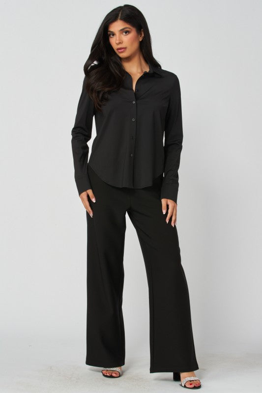 Blusa Básica Stretch Negro