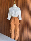 Pantalón Cargo Naranja