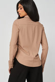 Blusa Básica Stretch Beige