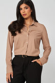 Blusa Básica Stretch Beige
