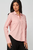 Blusa Básica Stretch Rosa