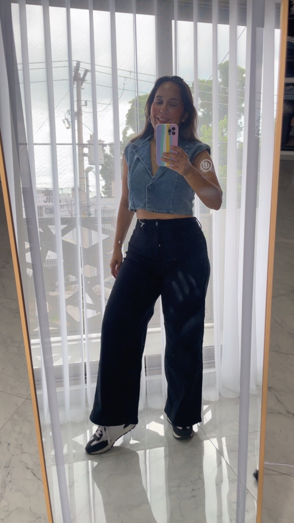 Pantalón Negro CELLO Wide Leg