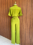 Conjunto Blusa y Pantalón Verde Limón