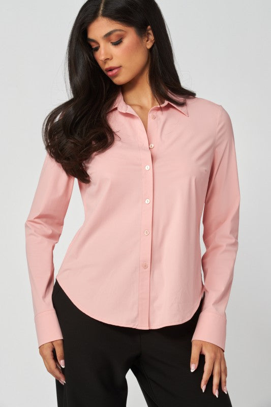 Blusa Básica Stretch Rosa