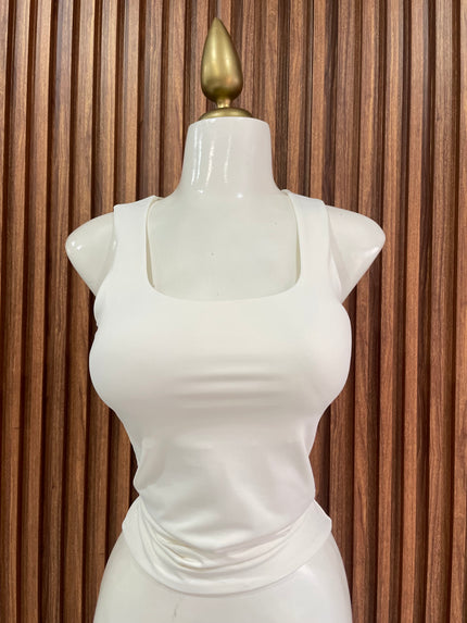 Top Básico Escote Cuadrado Ivory