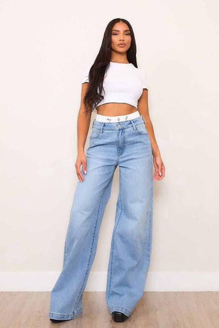 Jeans wide leg claros Jash Online