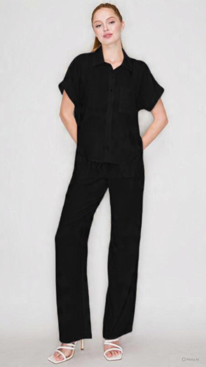 Set Texturizado Negro