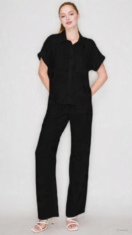 Set Texturizado Negro