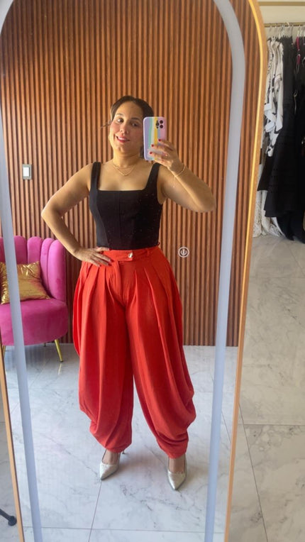 Pantalón Harem Naranja