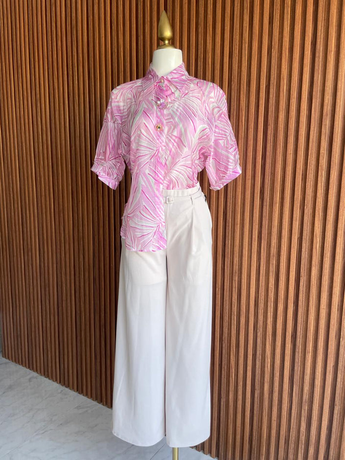 Blusa Rosa Tencel