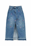 Falda Denim Pedrería trasera
