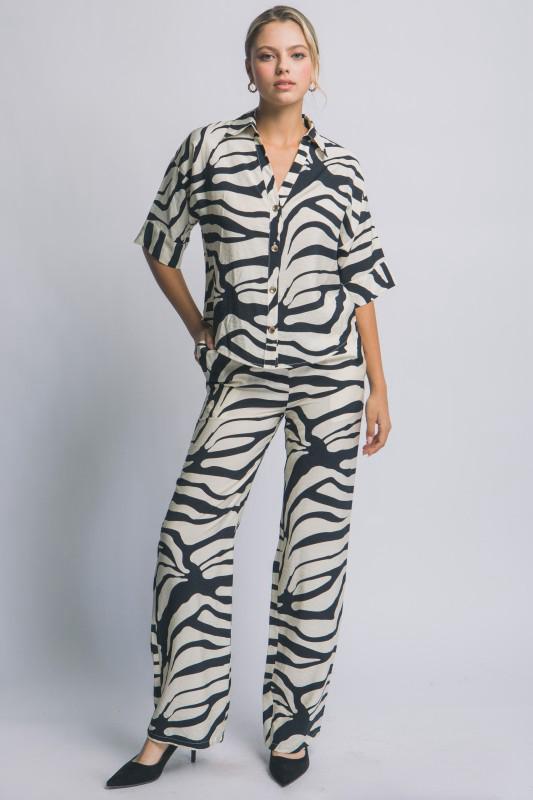 Conjunto Zebra Negro