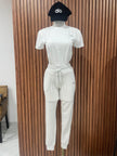 Conjunto Playera y Jogger Alo Blanco