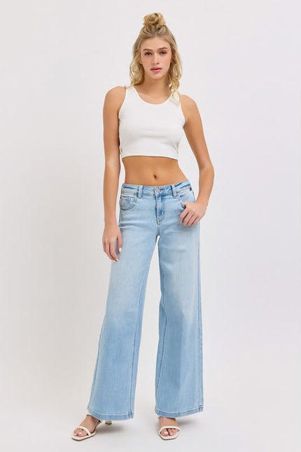 Jeans Cello Wide Leg Claro