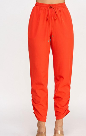 Pantalones Jogger Naranja Vibrante